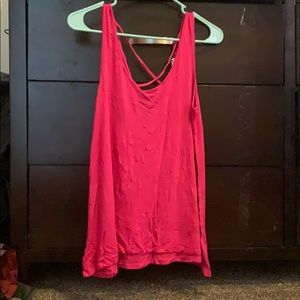 Cross back tank top